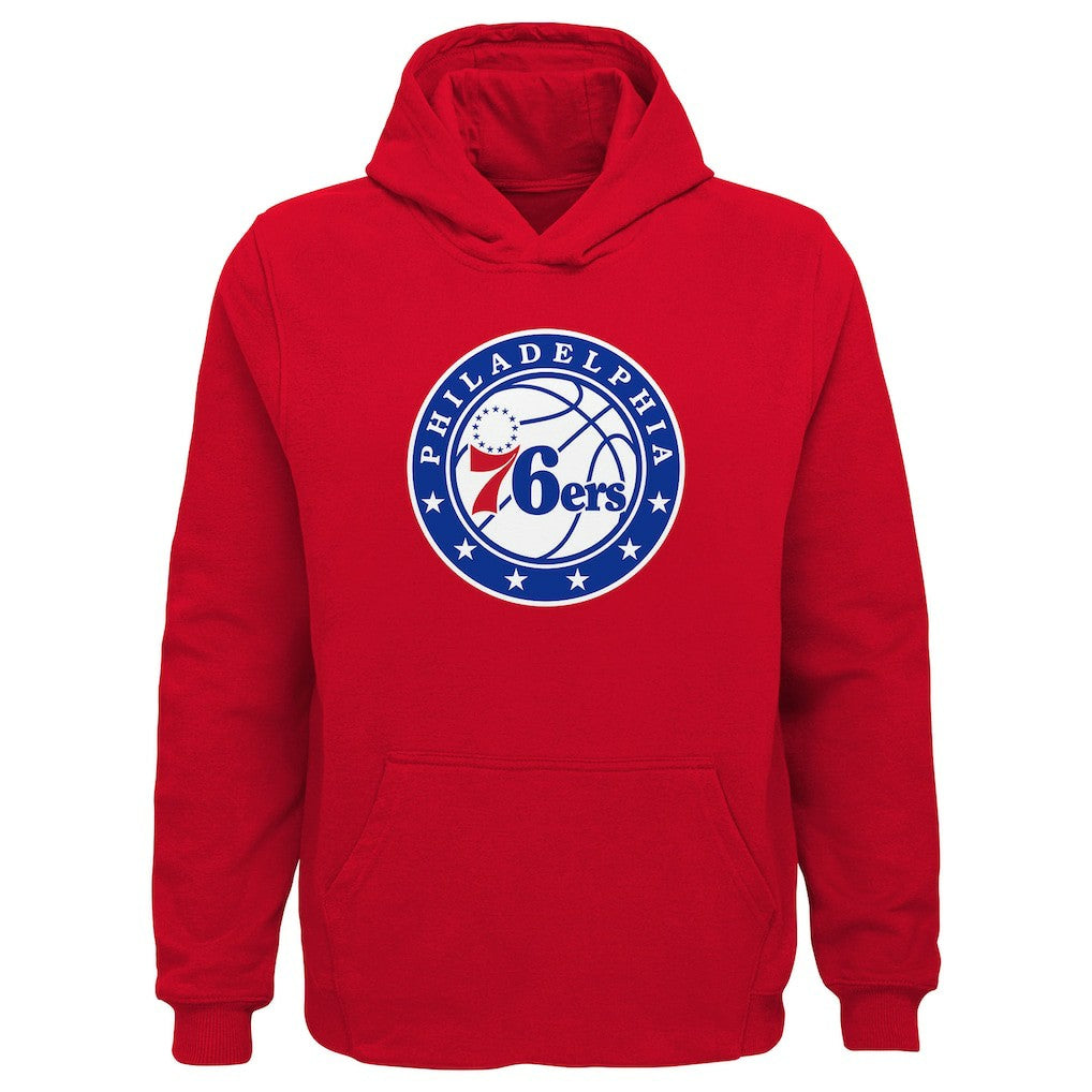 Philadelphia 76ers Outerstuff Youth Primary Logo Pullover Hoodie Red