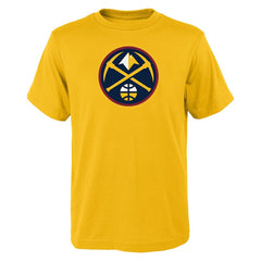 Denver Nuggets Outerstuff Youth Primary Logo T-Shirt Yellow