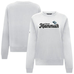 Utah Mammoth Levelwear Women's Yvette Big Script Tri-Blend Sweatshirt - White | US 203809135