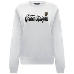 Vegas Golden Knights Levelwear Women's Yvette Big Script Tri-Blend Sweatshirt - White | US 203809137