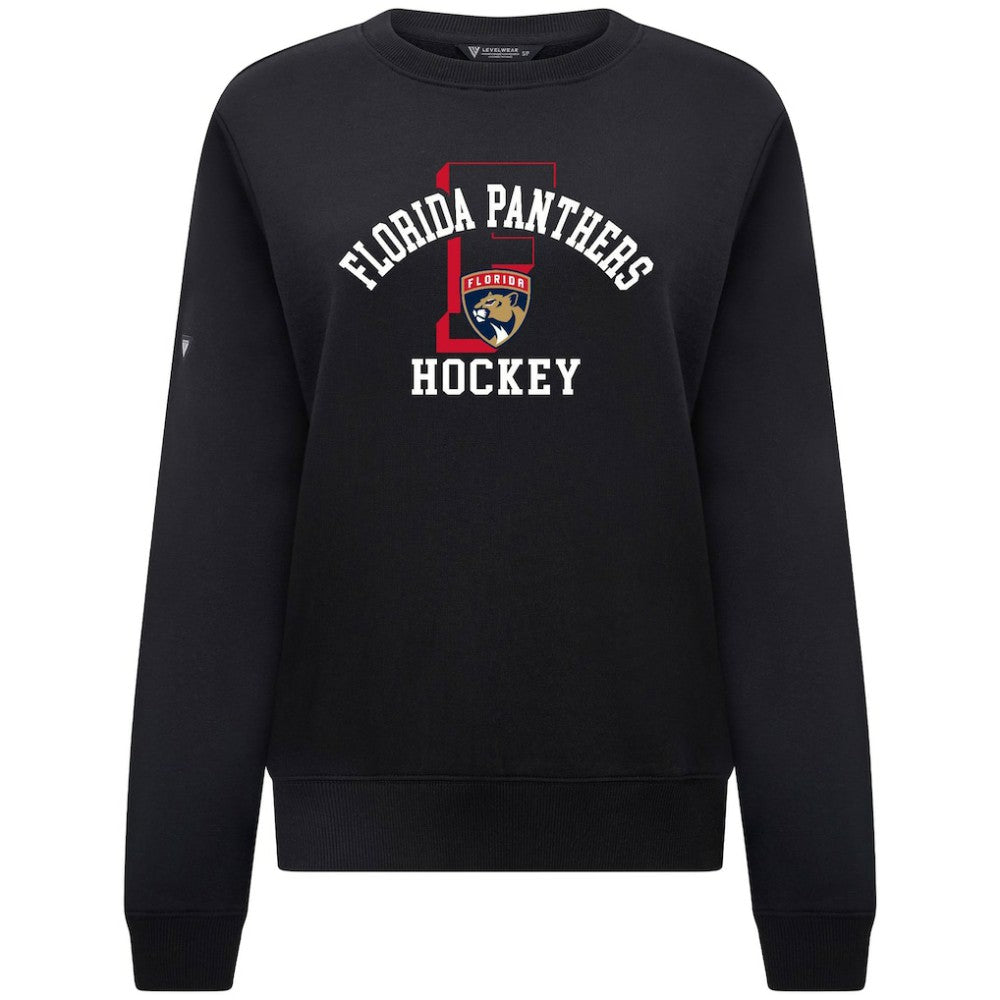 Florida Panthers Levelwear Women's Yvette Limelight Big Letter Sweatshirt - Black | US 203809164