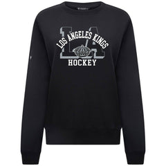 Los Angeles Kings Levelwear Women's Yvette Limelight Big Letter Sweatshirt - Black | US 203809165