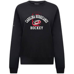 Carolina Hurricanes Levelwear Women's Yvette Limelight Big Letter Sweatshirt - Black | US 203809169