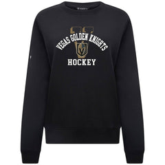 Vegas Golden Knights Levelwear Women's Yvette Limelight Big Letter Sweatshirt - Black | US 203809177