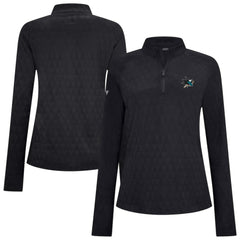 San Jose Sharks Levelwear Women's Spike Raglan Quarter-Zip Top - Black | US 203809200