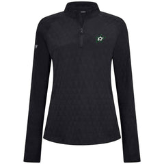 Dallas Stars Levelwear Women's Spike Raglan Quarter-Zip Top - Black | US 203809211