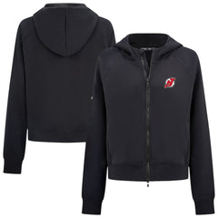 New Jersey Devils Levelwear Women's Judd Raglan Full-Zip Hoodie - Black | US 203809224