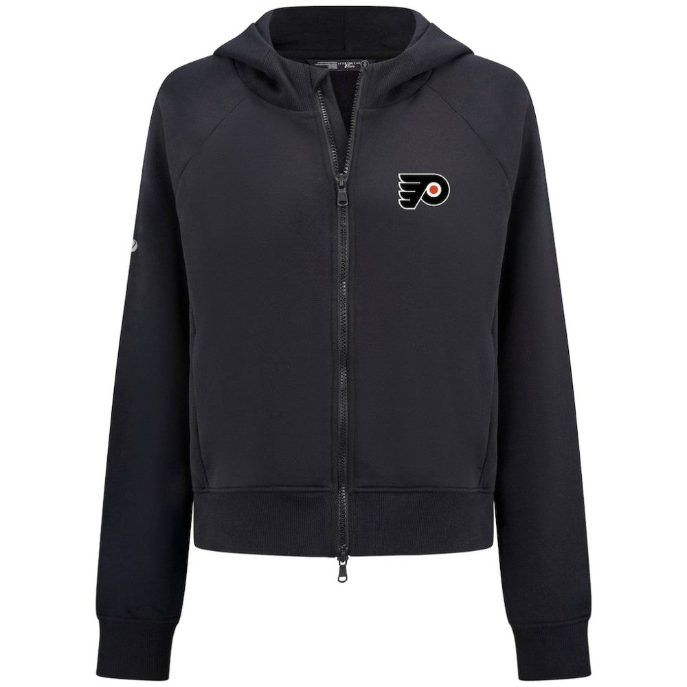 Philadelphia Flyers Levelwear Women's Judd Raglan Full-Zip Hoodie - Black | US 203809228