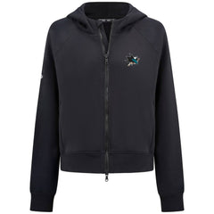 San Jose Sharks Levelwear Women's Judd Raglan Full-Zip Hoodie - Black | US 203809232