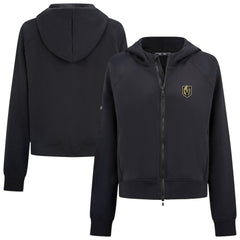Vegas Golden Knights Levelwear Women's Judd Raglan Full-Zip Hoodie - Black | US 203809236