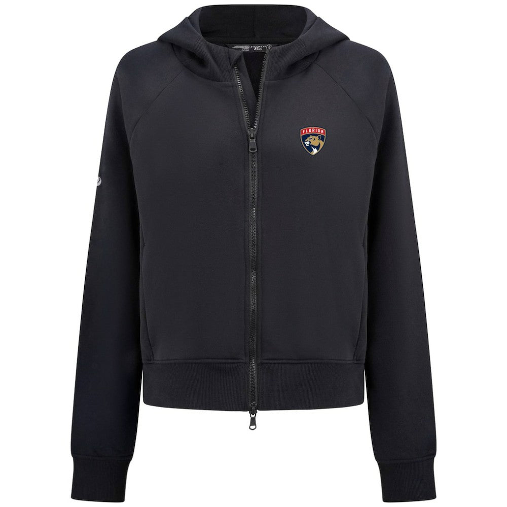 Florida Panthers Levelwear Women's Judd Raglan Full-Zip Hoodie - Black | US 203809239