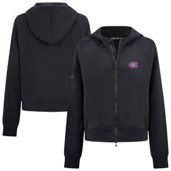 Montreal Canadiens Levelwear Women's Judd Raglan Full-Zip Hoodie - Black | US 203809250