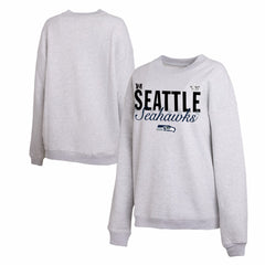 Seattle Seahawks WEAR by Erin Andrews Women's Super Bowl LX Fleece Sweatshirt - Gray Sweatshirts