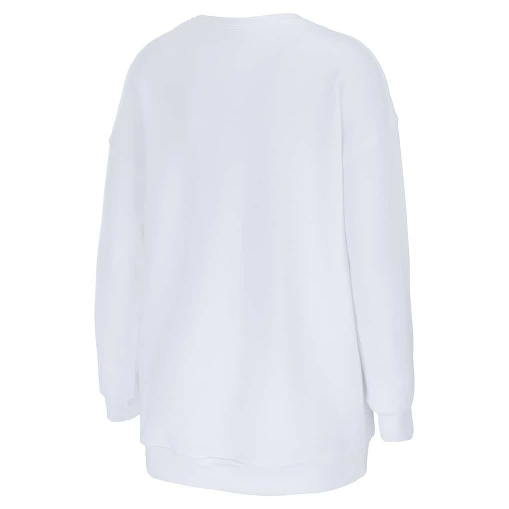 New England Patriots vs. Seattle Seahawks WEAR by Erin Andrews Women's Super Bowl LX Matchup Sweatshirt - White Sweatshirts