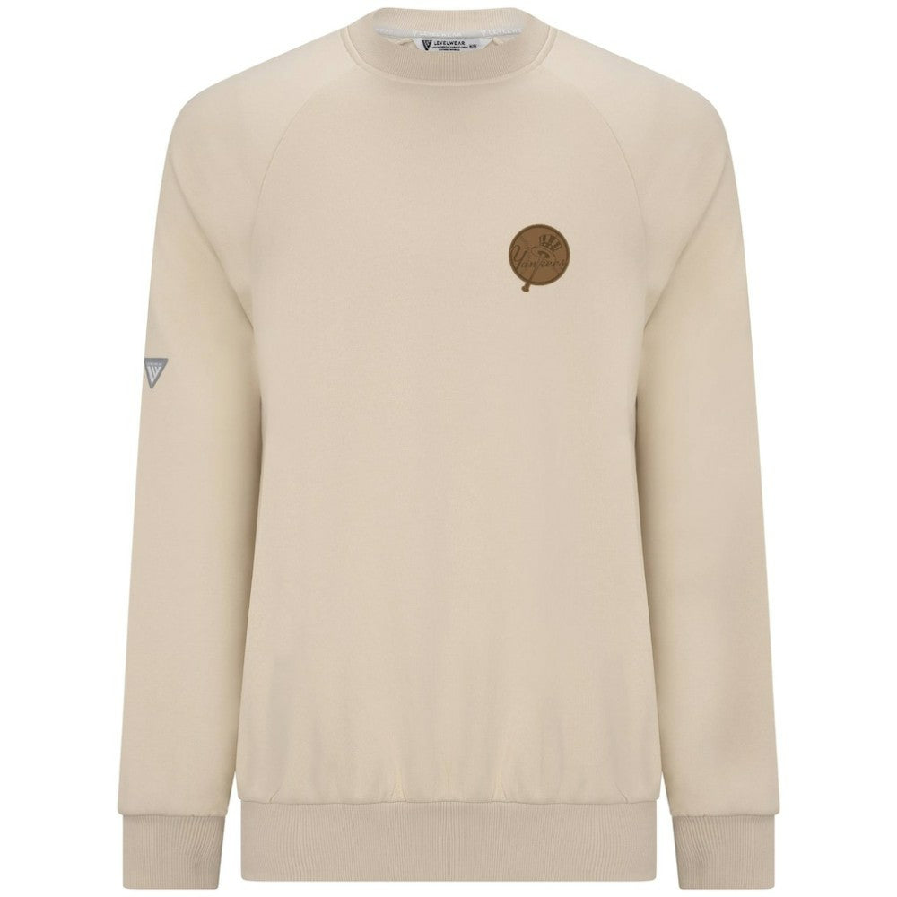 New York Yankees Levelwear Connect Logo Sweatshirt - Khaki Sweatshirts