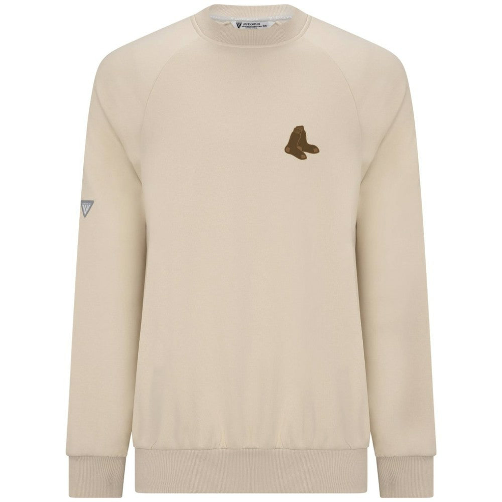 Boston Red Sox Levelwear Connect Logo Sweatshirt - Khaki Sweatshirts