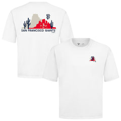 San Francisco Giants Levelwear Panoramic Luxe Signature Knit T-Shirt - White T-shirts