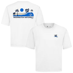 Washington Nationals Levelwear Panoramic Luxe Signature Knit T-Shirt - White T-shirts