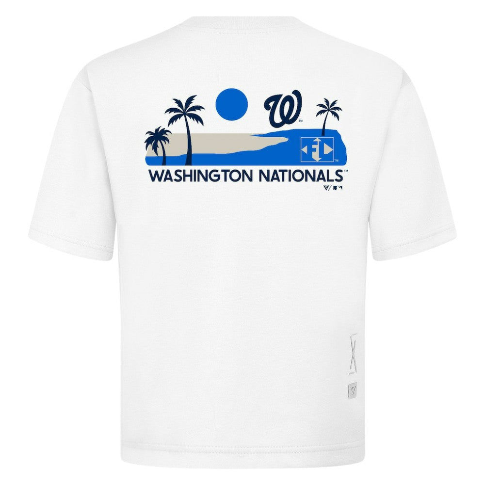 Washington Nationals Levelwear Panoramic Luxe Signature Knit T-Shirt - White T-shirts