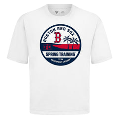 Boston Red Sox Levelwear Spring Training Badge Luxe Signature Knit T-Shirt - White T-shirts