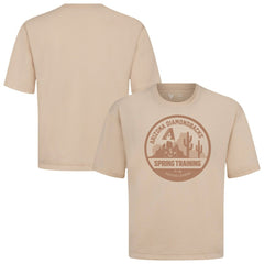 Arizona Diamondbacks Levelwear Spring Training Badge Luxe Signature Knit T-Shirt - Khaki T-shirts