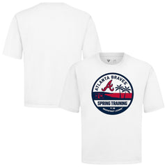Atlanta Braves Levelwear Spring Training Badge Luxe Signature Knit T-Shirt - White T-shirts
