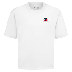 Texas Rangers Levelwear  Luxe Signature Knit T-Shirt - White T-shirts