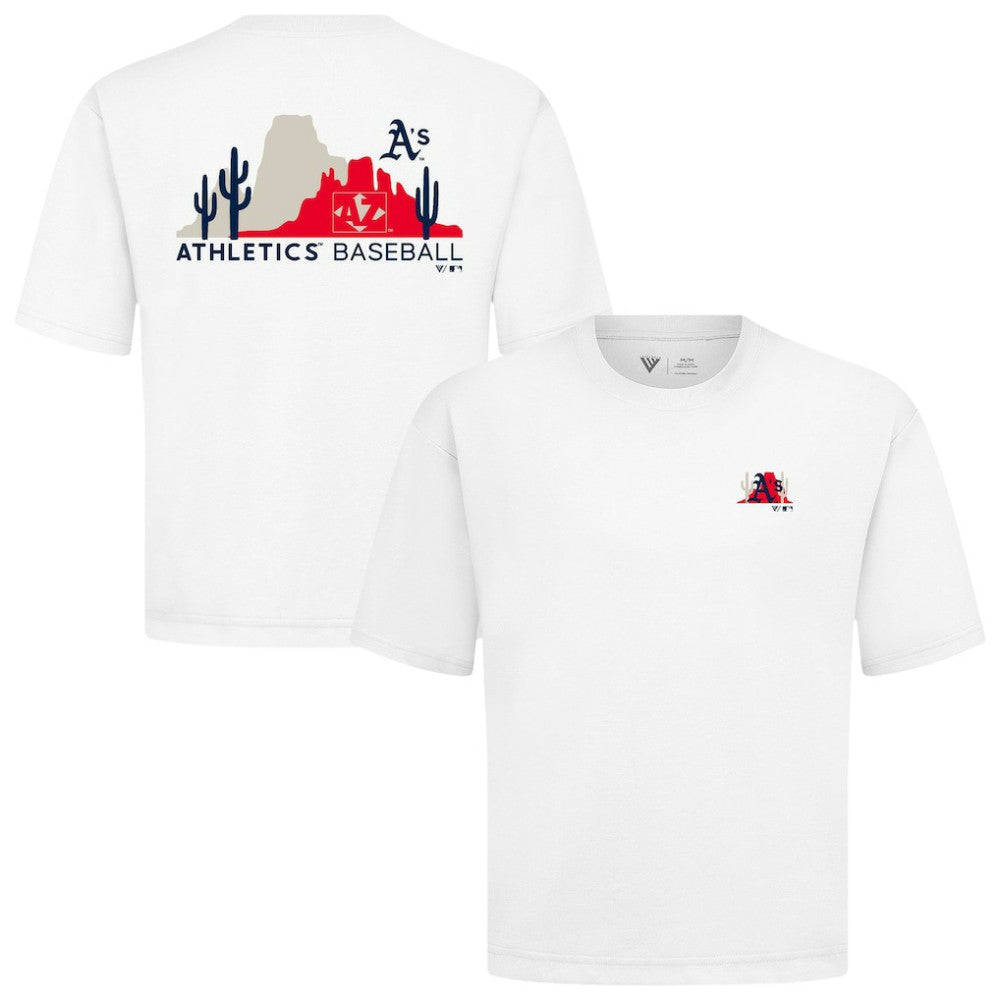 Athletics Levelwear  Luxe Signature Knit T-Shirt - White T-shirts