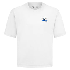 New York Yankees Levelwear  Luxe Signature Knit T-Shirt - White T-shirts