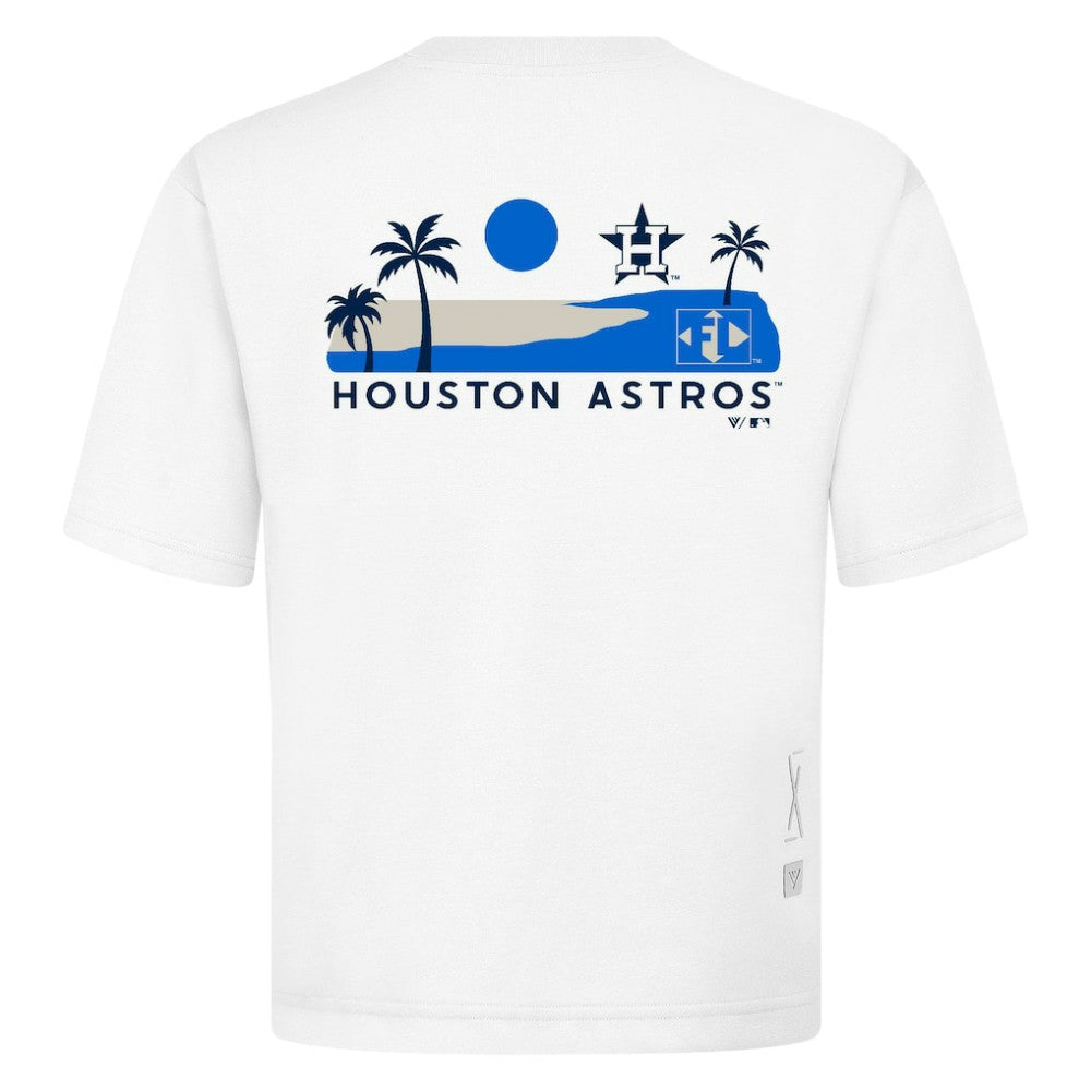 Houston Astros Levelwear  Luxe Signature Knit T-Shirt - White T-shirts