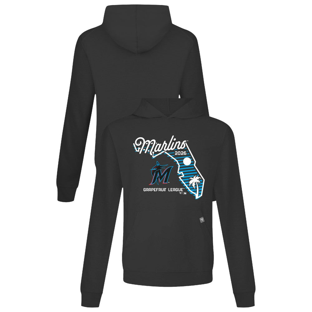 Miami Marlins Levelwear Sunrise Relay Hoodie - Black Hoodies