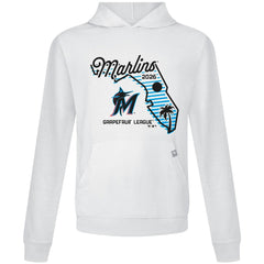 Miami Marlins Levelwear Sunrise Relay Hoodie - White Hoodies