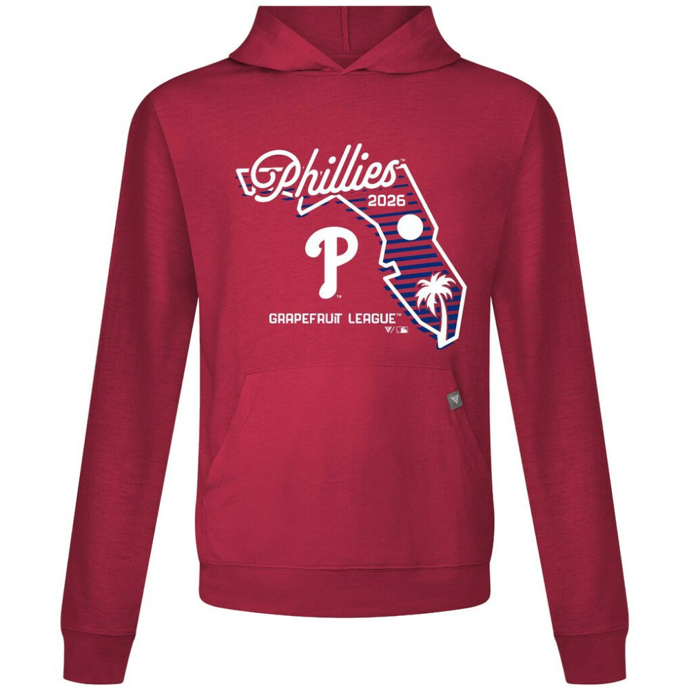 Philadelphia Phillies Levelwear Sunrise Relay Hoodie - Red Hoodies