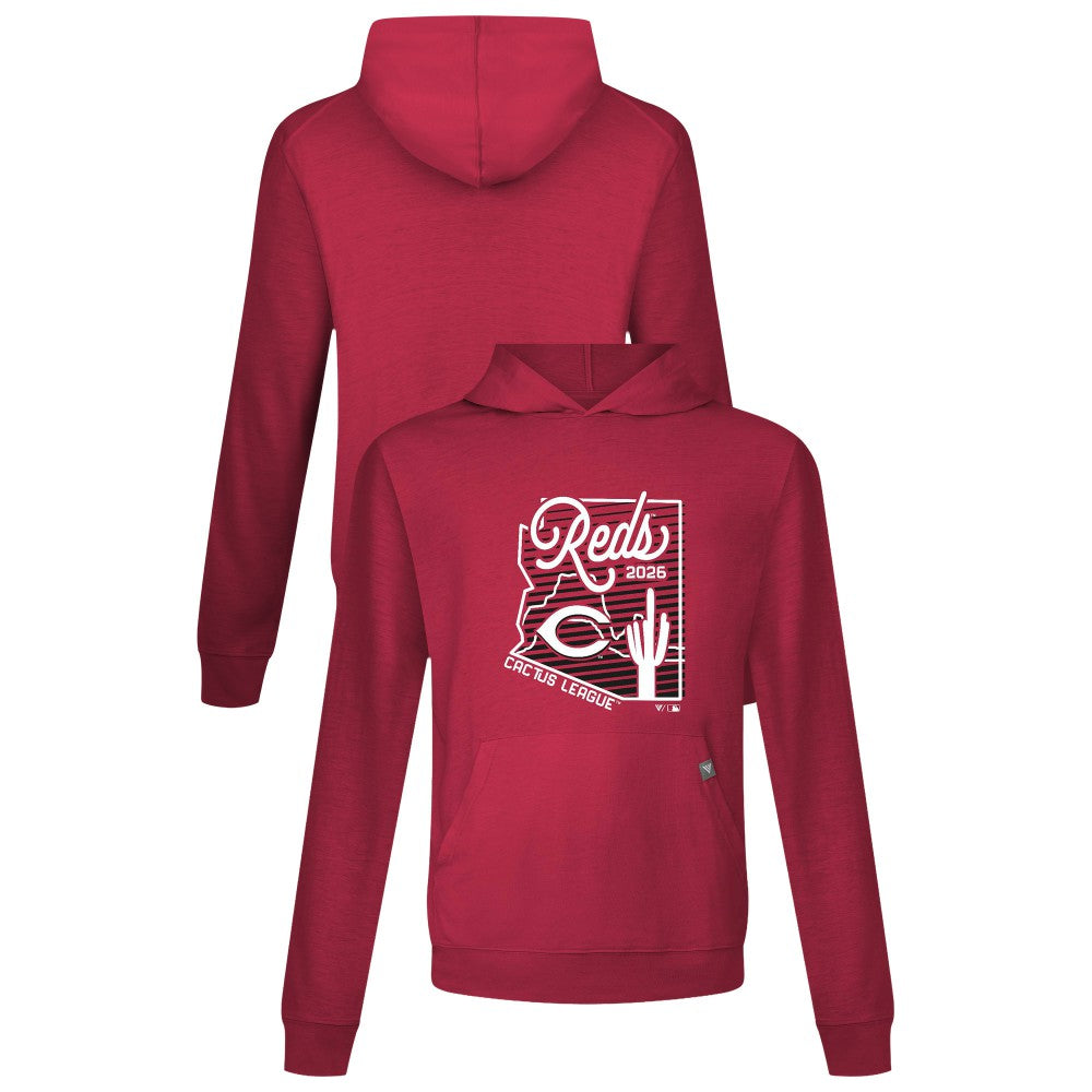 Cincinnati Reds Levelwear Sunrise Relay Hoodie - Red Hoodies