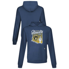 Milwaukee Brewers Levelwear Sunrise Relay Hoodie - Navy Hoodies