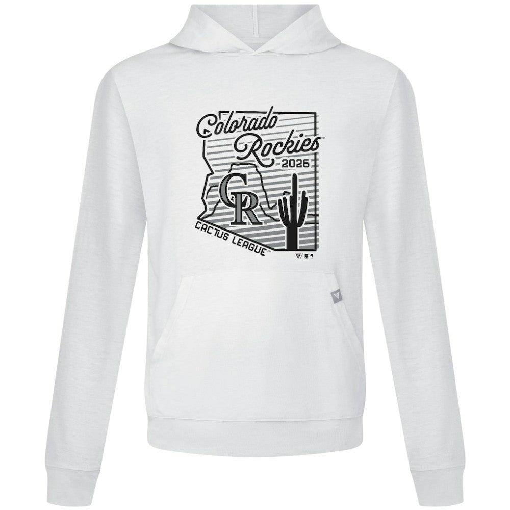 Colorado Rockies Levelwear Sunrise Relay Hoodie - White Hoodies
