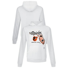 Baltimore Orioles Levelwear Sunrise Relay Hoodie - White Hoodies