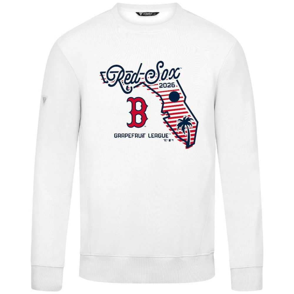 Boston Red Sox Levelwear Zane Sunrise Sweatshirt - White Sweatshirts