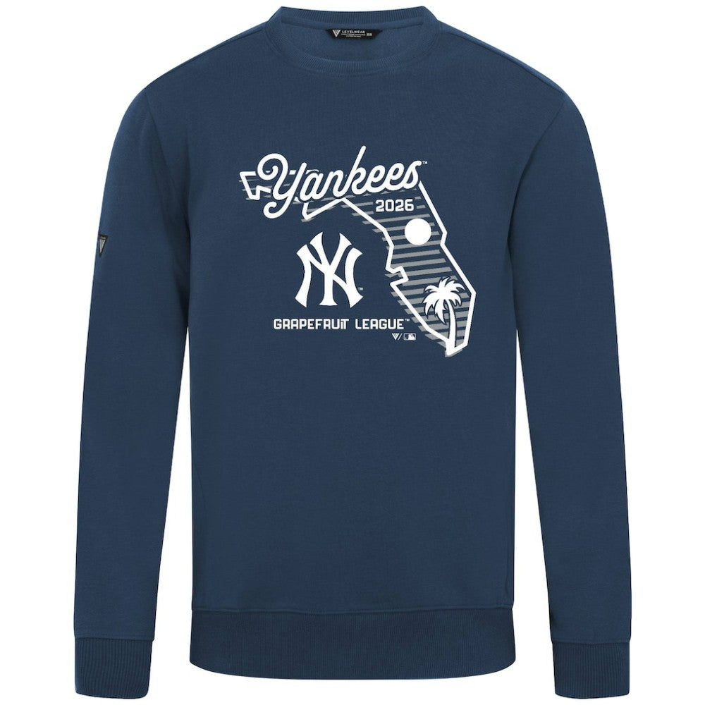 New York Yankees Levelwear Zane Sunrise Sweatshirt - Navy Sweatshirts