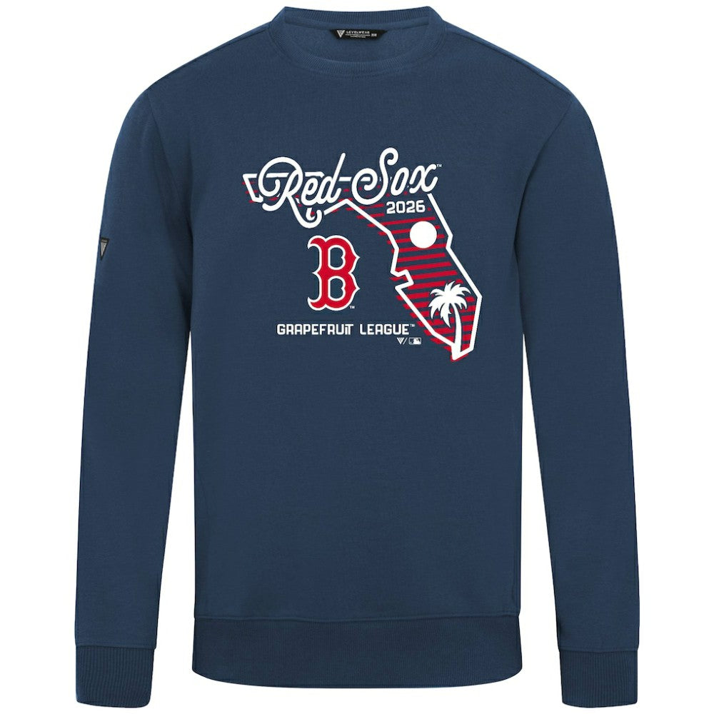 Boston Red Sox Levelwear Zane Sunrise Sweatshirt - Navy Sweatshirts