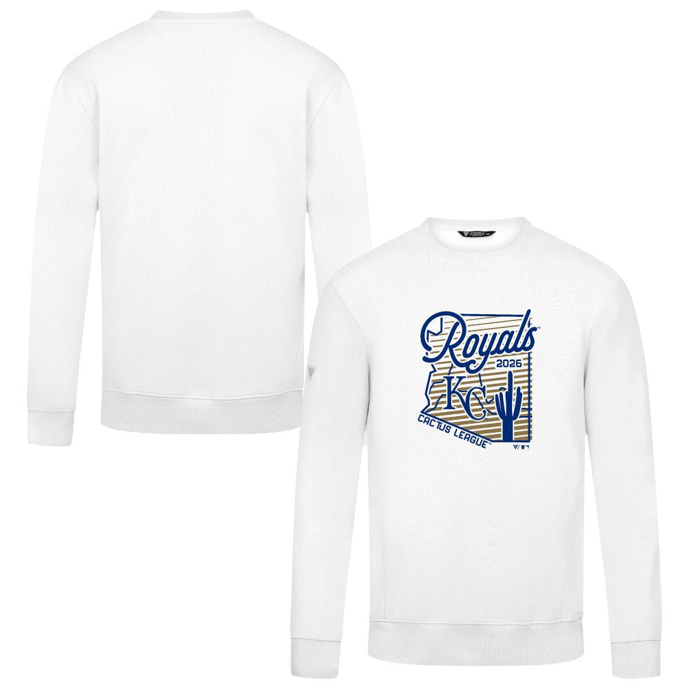 Kansas City Royals Levelwear Zane Sunrise Sweatshirt - White Sweatshirts