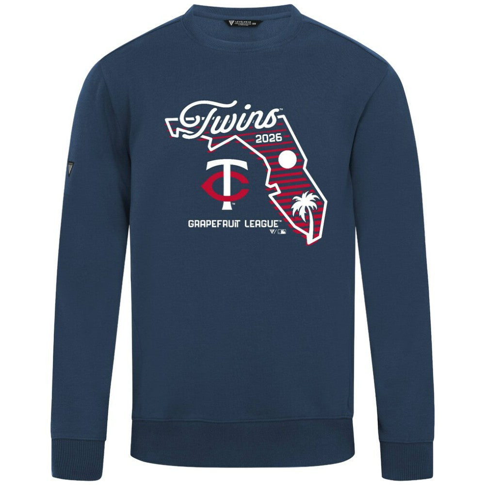 Minnesota Twins Levelwear Zane Sunrise Sweatshirt - Navy Sweatshirts