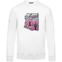 Los Angeles Angels Levelwear Zane Sunrise Sweatshirt - White Sweatshirts