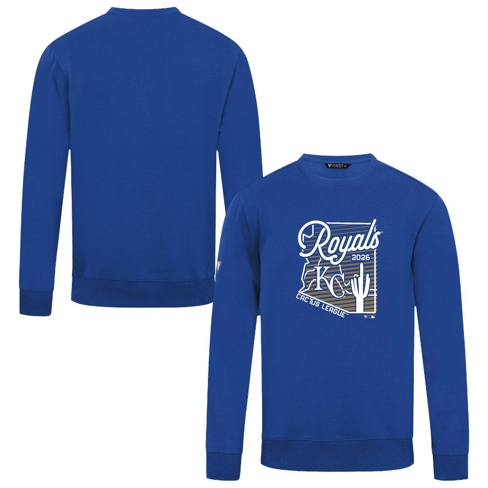 Kansas City Royals Levelwear Zane Sunrise Sweatshirt - Royal Sweatshirts