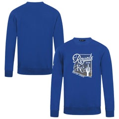 Kansas City Royals Levelwear Zane Sunrise Sweatshirt - Royal Sweatshirts