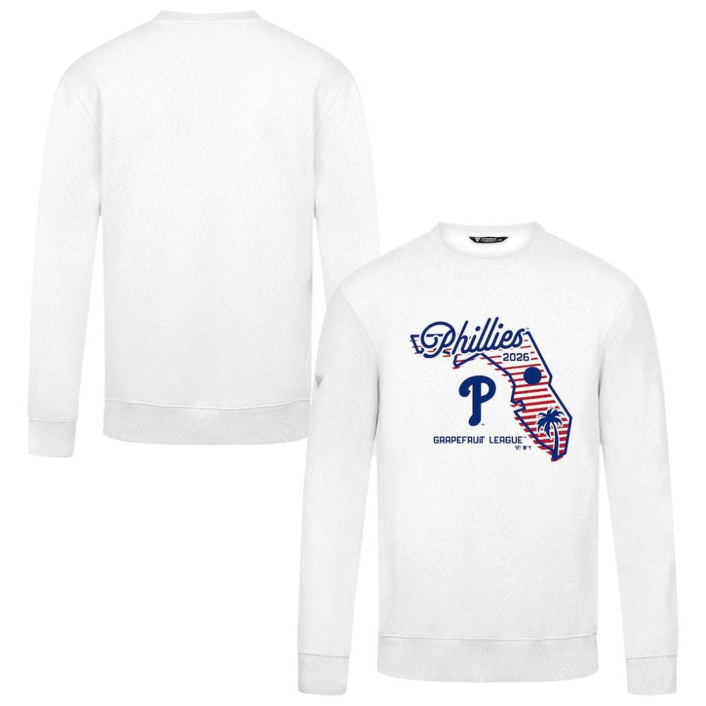 Philadelphia Phillies Levelwear Zane Sunrise Sweatshirt - White Sweatshirts