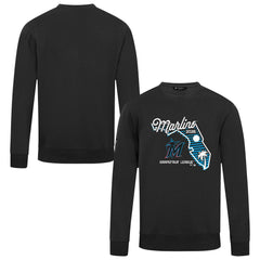 Miami Marlins Levelwear Zane Sunrise Sweatshirt - Black Sweatshirts