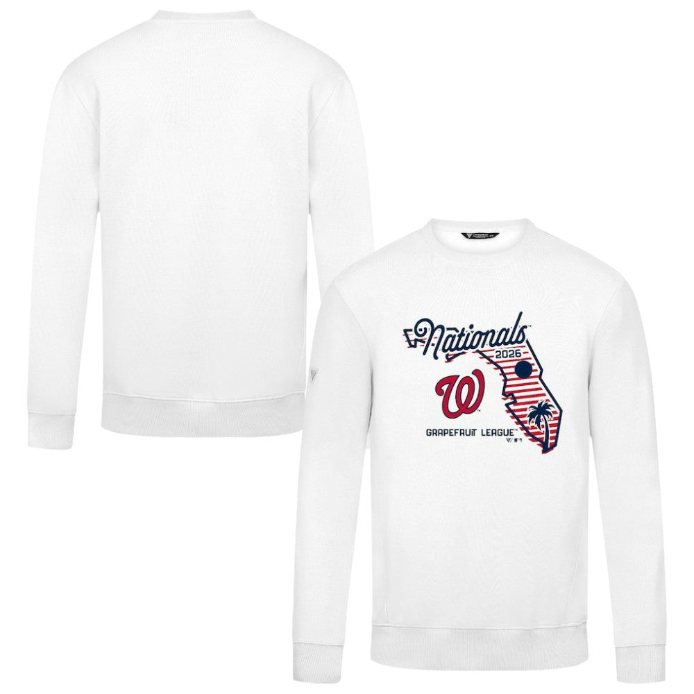 Washington Nationals Levelwear Zane Sunrise Sweatshirt - White Sweatshirts