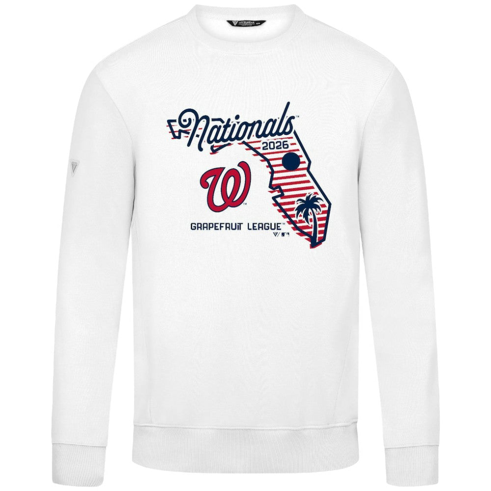 Washington Nationals Levelwear Zane Sunrise Sweatshirt - White Sweatshirts