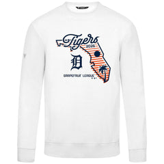 Detroit Tigers Levelwear Zane Sunrise Sweatshirt - White Sweatshirts